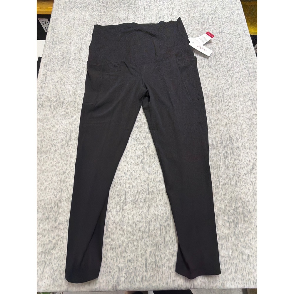 Isabel Maternity Ingrid & Isabel Performance Pocket Leggings Black‎ XL NWT